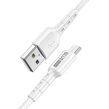 Cablu Incarcare & Date USB la Micro-USB Blue Power - 1m 18W Quick Charge 2.0/3.0 2.4A - BMDU01 - 7348008757544 - 1