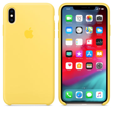 Husa Silicon Apple pt. iPhone XS Max Canary Yellow - MW962ZM/A Originala - 190199197404 - 1