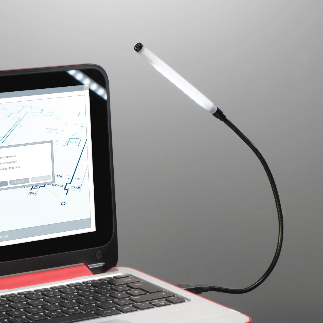 Lampa de birou Hama - USB 7 LED-uri Dimmabil Senzor Tactil - 00012331 - 4007249123312 - 2