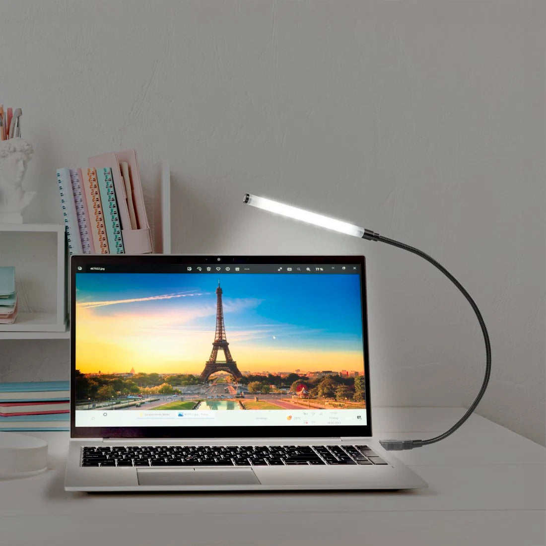 Lampa de birou Hama - USB 7 LED-uri Dimmabil Senzor Tactil - 00012331 - 4007249123312 - 8
