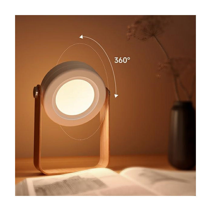Lampa LED Wireless USAMS US-ZB249 - 1200 mAh Reglabila 360° Control Touch 3 Niveluri - ZB249YH01 - 6958444979052 - 6