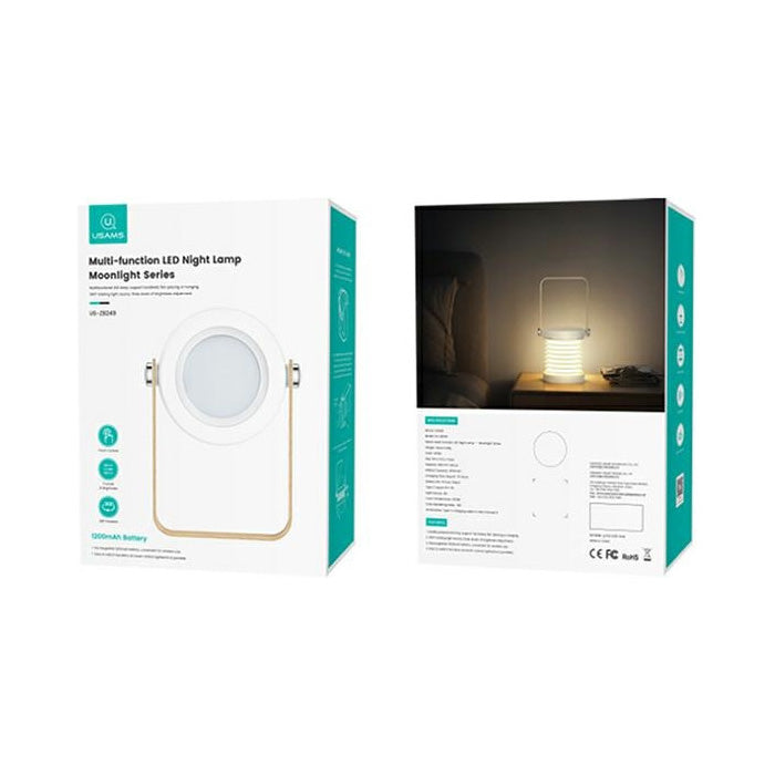 Lampa LED Wireless USAMS US-ZB249 - 1200 mAh Reglabila 360° Control Touch 3 Niveluri - ZB249YH01 - 6958444979052 - 8