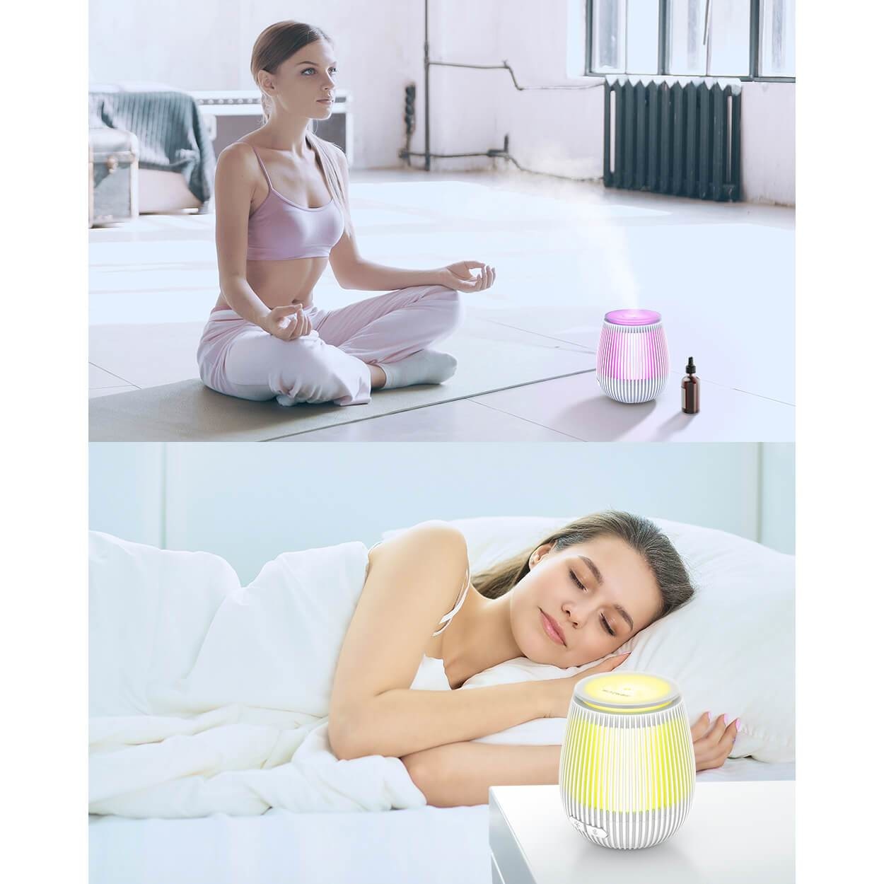 Difuzor Aromaterapie BlitzWolf BW-FUN11 - Ultrasonic Atomization 100ml pana la 8 ore LED in 7 culori Inchidere automata - 5907489604826 - 11