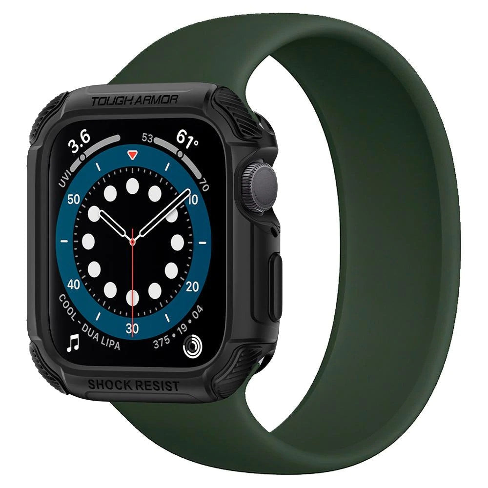 Husa Spigen Tough Armor - Apple Watch 4 5 6 & SE (44 mm) - Black - 062CS24477 - 8809613760439 - 2