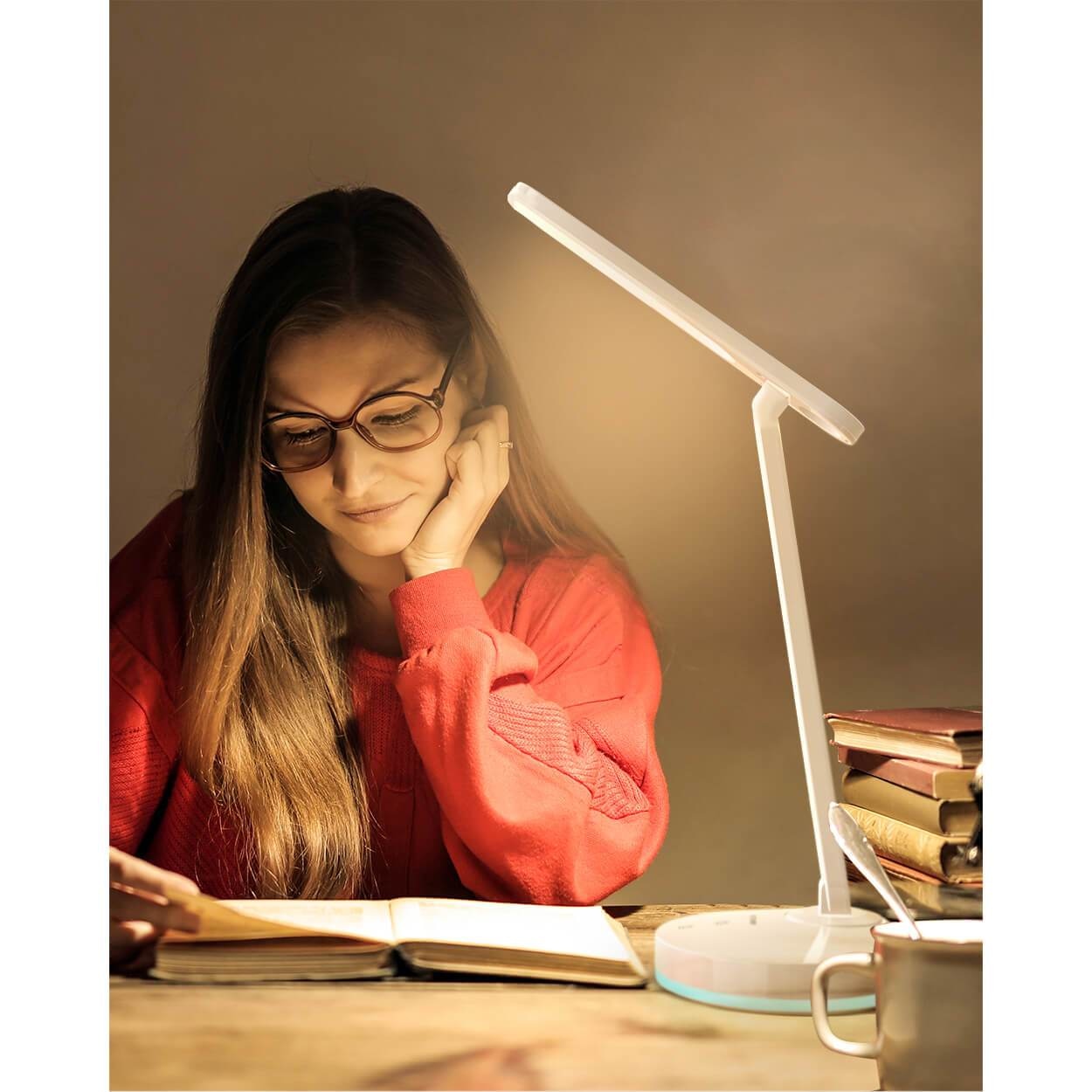 Lampa de birou LED BlitzWolf BW-LT16 - 1200 mAh Lumina Calda & Rece Reglabila Baza RGB Protectie Ochi - 5907489601634 - 11
