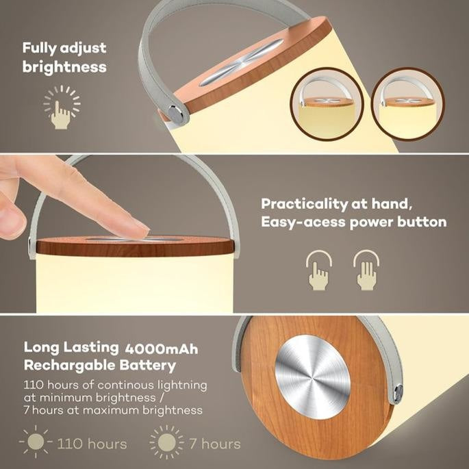 Lampa LED Wireless TaoTronics TT-DL071 - 6W 300 lm 4000 mAh Reglabil Control Touch - 78-17023-111 - 6970651382548 - 10