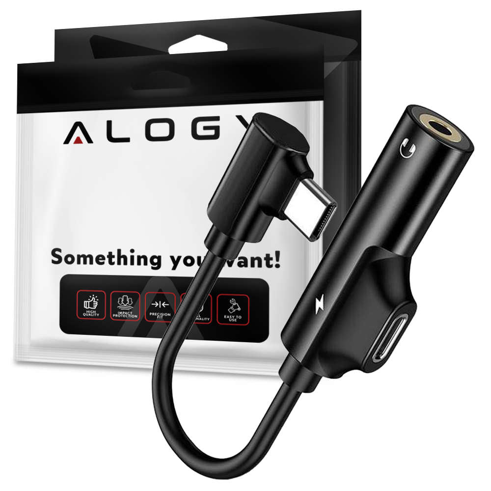 Adaptor Incarcare & Muzica USB-C la 3.5 mm Alogy - 16-bit digital 48kHz DAC - 5907765680681 - 7