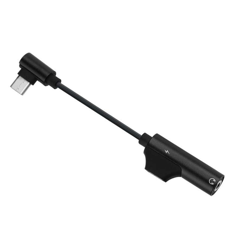 Adaptor Incarcare & Muzica USB-C la 3.5 mm Alogy - 16-bit digital 48kHz DAC - 5907765680681 - 2