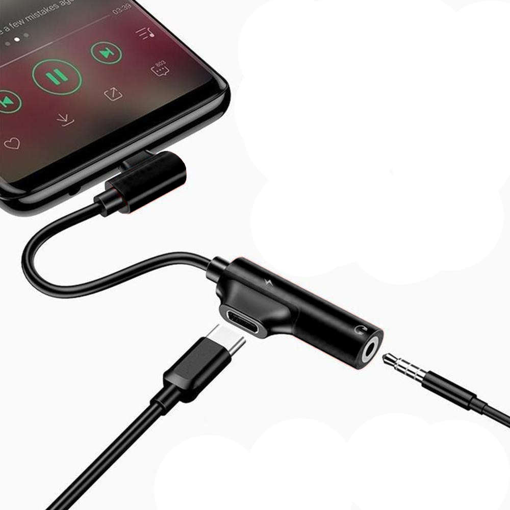 Adaptor Incarcare & Muzica USB-C la 3.5 mm Alogy - 16-bit digital 48kHz DAC - 5907765680681 - 4