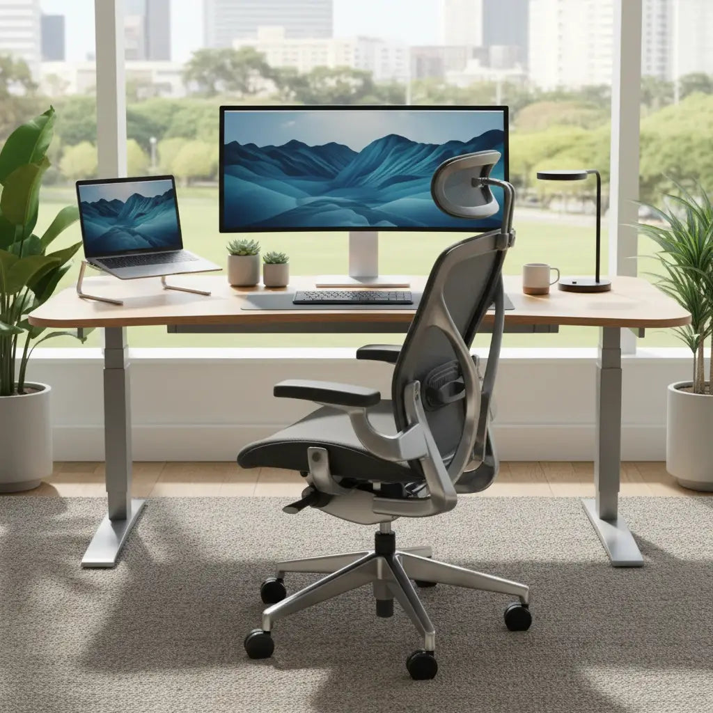 Professional illustration for article about Ergonomie Birou: Top Scaune pentru Sănătate