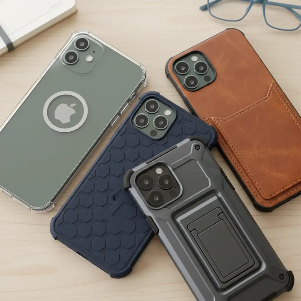 Professional illustration for article about Huse iPhone 15: Protecție elegantă și durabilă