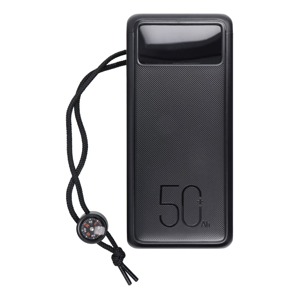Baterie Externa Veger Tank Boost W5001C 56000 mAh - 100 W + 30 3 x USB 2 USB-C 1 Lightning PD QC Lanterna LED Display Digital Busola
