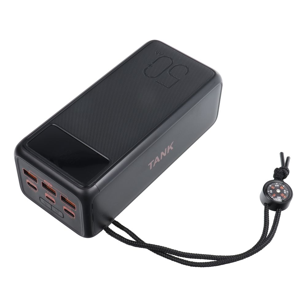 Baterie Externa Veger Tank Boost W5001C 56000 mAh - 100 W + 30 3 x USB 2 USB-C 1 Lightning PD QC Lanterna LED Display Digital Busola