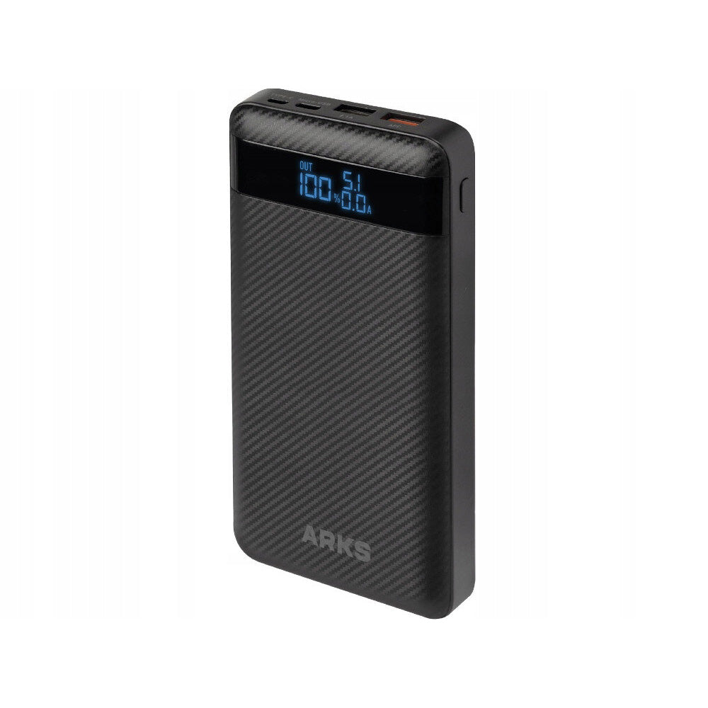 Baterie Externa Arks 20000 mAh - 45W 2 x USB 1 USB-C Power Delivery micro-USB Afisaj LED - Black - ARBB20000PD45WK - 8018417415708