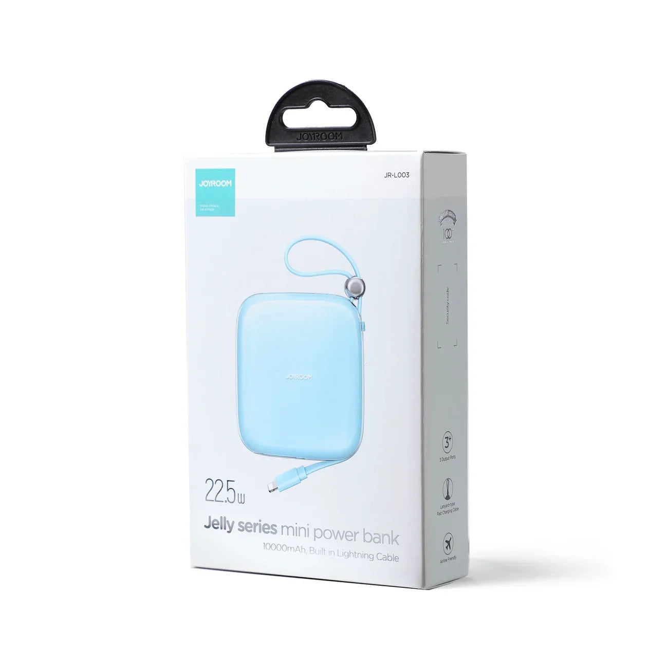 Baterie Externa Joyroom Jelly 10000 mAh - 22.5 W USB USB-C Cablu Integrat - JR-L003 - 6956116721541 - 8