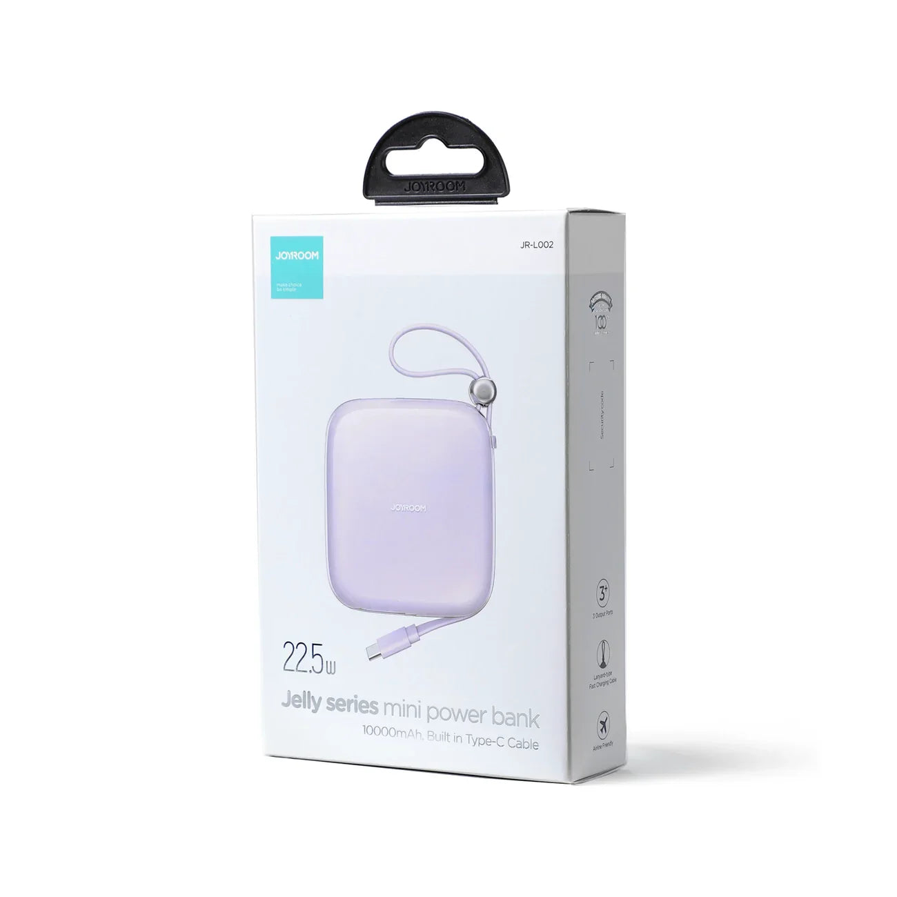 Baterie Externa Joyroom Jelly 10000 mAh - 22.5 W USB USB-C Cablu Integrat - JR-L003 - 6956116721541 - 18