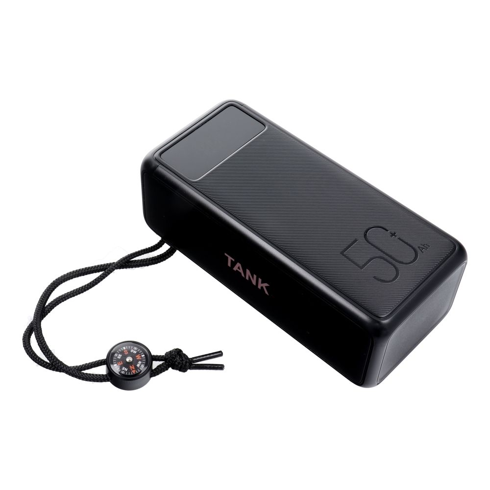 Baterie Externa Veger Tank Boost W5001C 56000 mAh - 100 W + 30 3 x USB 2 USB-C 1 Lightning PD QC Lanterna LED Display Digital Busola