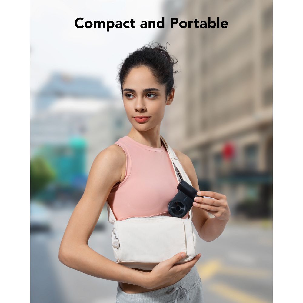 Baterie Externa Wireless MagSafe Veger SnapCam 5000 mAh - 5 W 20 PD QC 3.0 Maner cu Buton pentru Poze - Black - W0569 - 6970453558363 - 10