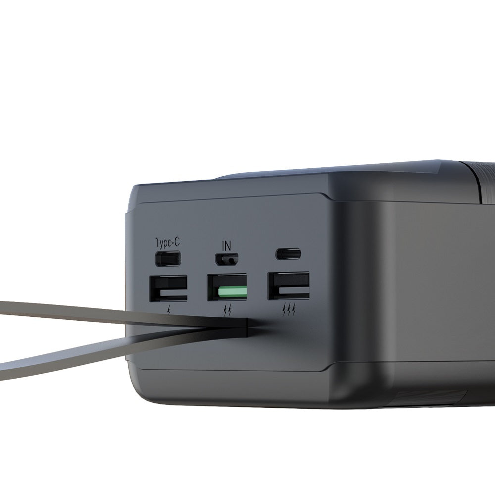 Baterie Externa XO PR158 50000 mAh - 3 x USB QC 22.5W 1 USB-C PD 20W Lanterna LED Display Digital - 6920680829279 - 2