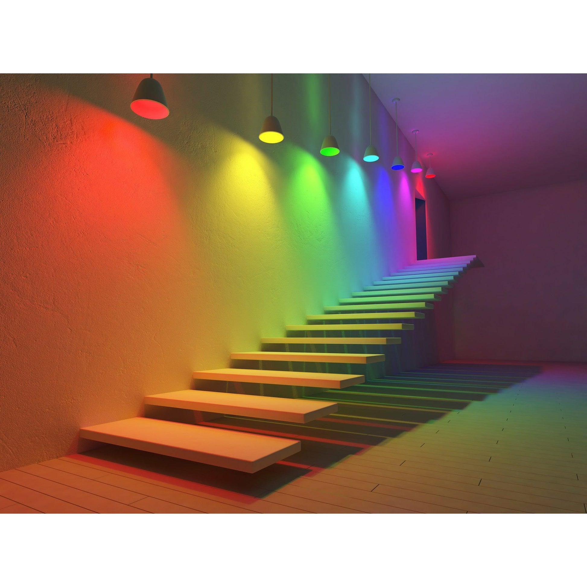 Bec Smart Hihome E27 RGB & White - 10W 800/300 lm 2700K-16 mil. culori Reglabil APP Alexa Google Assistant Timer WiFi - WAL-RGBW1-1