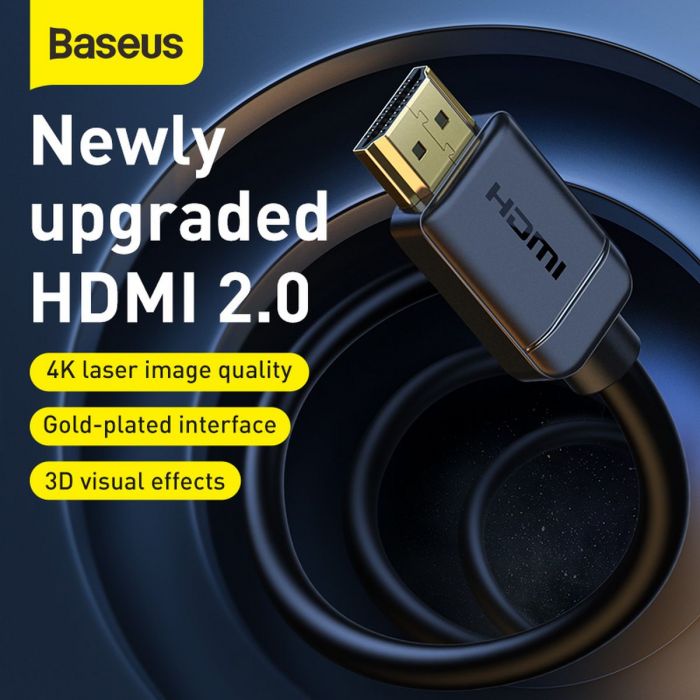 Cablu Adaptor HDMI la Baseus High Definition Series - 4K 60Hz HDR 18 Gbps - CAKGQ-A01 - 6953156222519 - 5