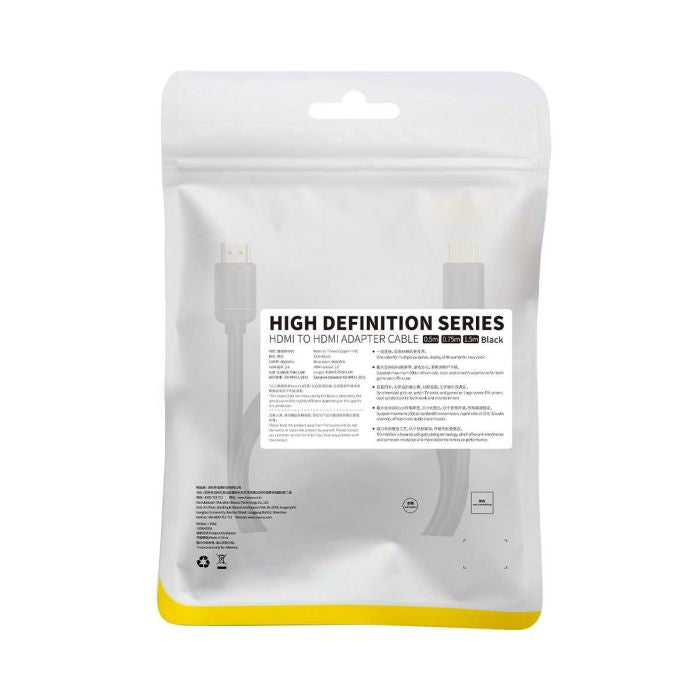 Cablu Adaptor HDMI la Baseus High Definition Series - 4K 60Hz HDR 18 Gbps - CAKGQ-A01 - 6953156222519 - 19