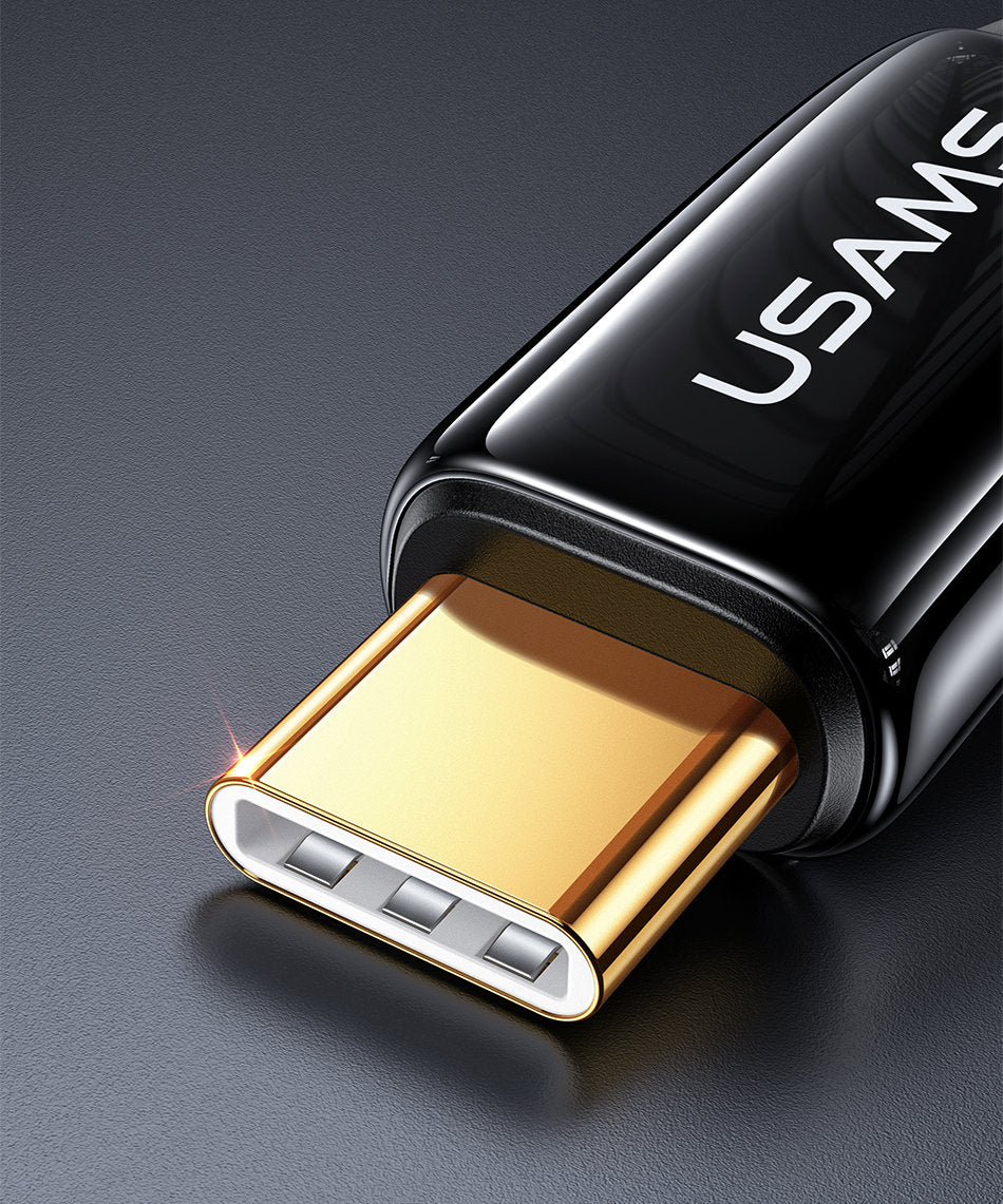 Cablu Incarcare & Date USB-C la USAMS U82 - 240W Power Delivery 3.1 5A Nylon Brodat - SJ580USB01 - 6958444901473 - 10