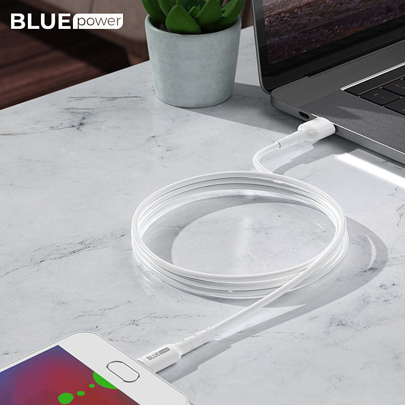 Cablu Incarcare & Date USB la Micro-USB Blue Power - 1m 18W Quick Charge 2.0/3.0 2.4A - BMDU01 - 7348008757544 - 8