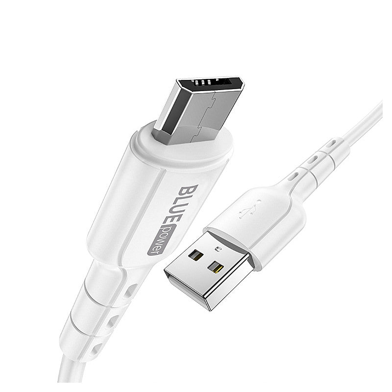 Cablu Incarcare & Date USB la Micro-USB Blue Power - 1m 18W Quick Charge 2.0/3.0 2.4A - BMDU01 - 7348008757544 - 3