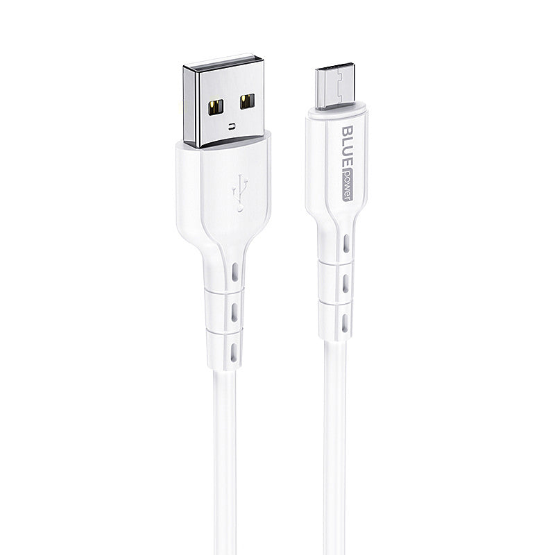 Cablu Incarcare & Date USB la Micro-USB Blue Power - 1m 18W Quick Charge 2.0/3.0 2.4A - BMDU01 - 7348008757544 - 4