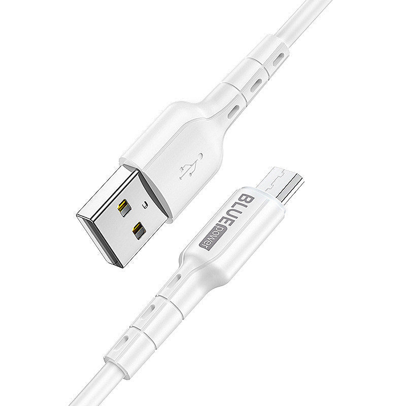 Cablu Incarcare & Date USB la Micro-USB Blue Power - 1m 18W Quick Charge 2.0/3.0 2.4A - BMDU01 - 7348008757544 - 1