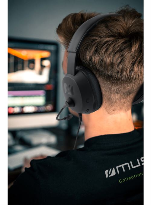 Casti Gaming On-Ear cu fir Muse M-210 GH - 3.5 mm Microfon Rabatabil - 3700460208837 - 2