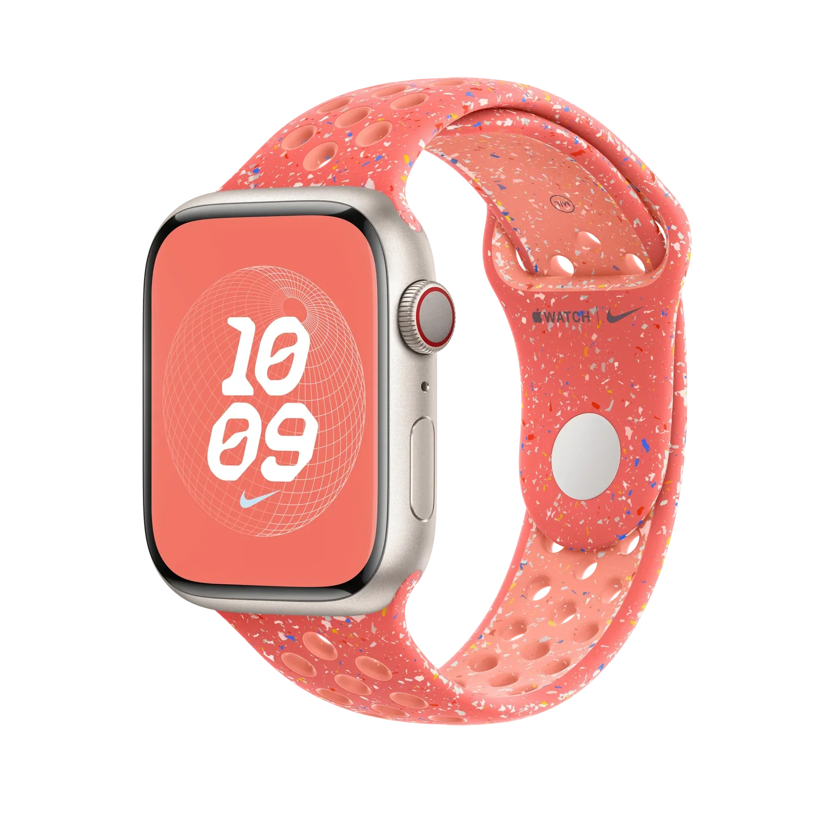 Curea Nike Sport Apple Watch 49/46/45/44 mm S/M Magic Ember - MUVE3ZM/A Originala Service Pack - 195949103124 - 3