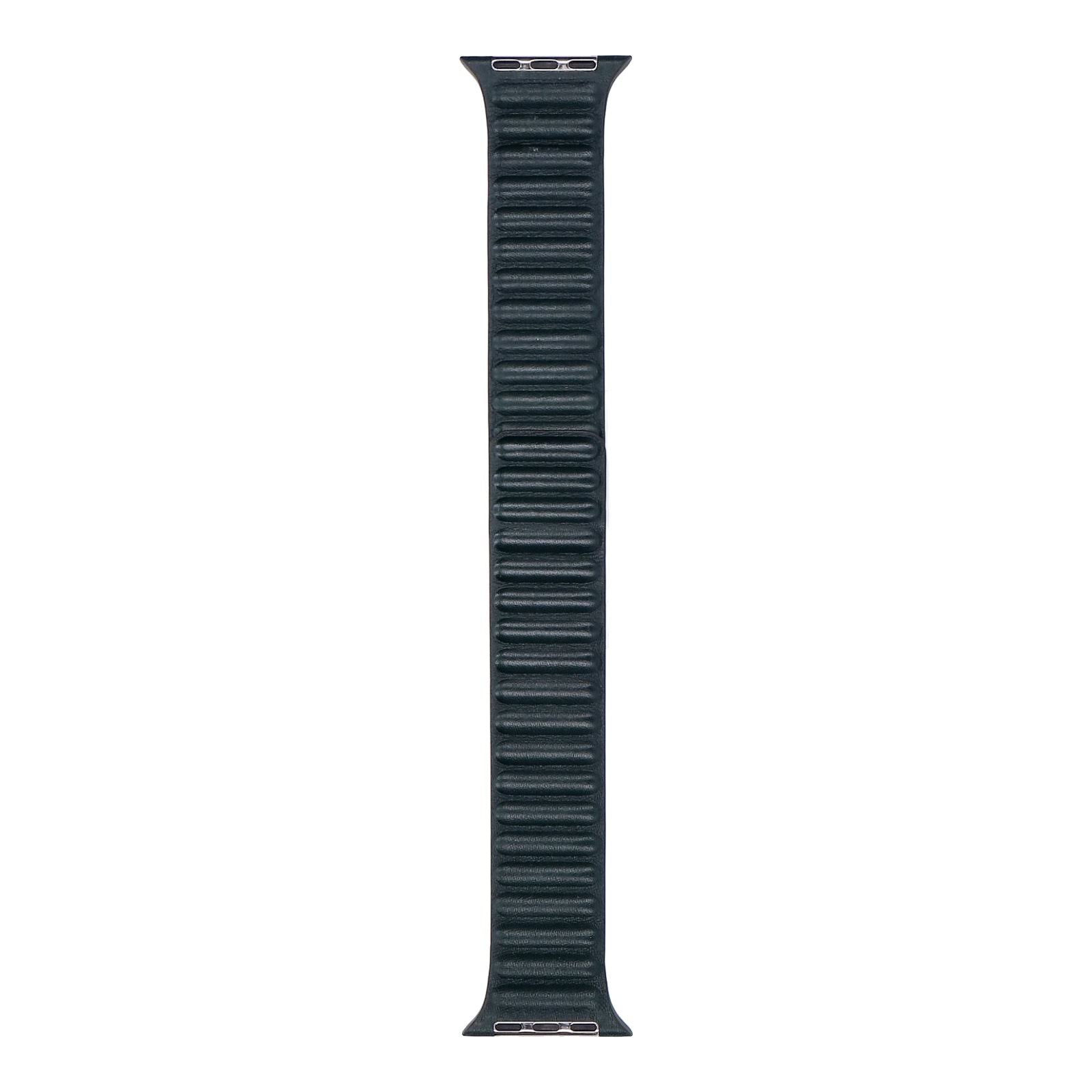 Curea Originala Piele Naturala Link Apple Watch ML7Q3ZM/A - 41/40/38 mm M/L Sequoia Green Resigilat - 194252645710 - 3