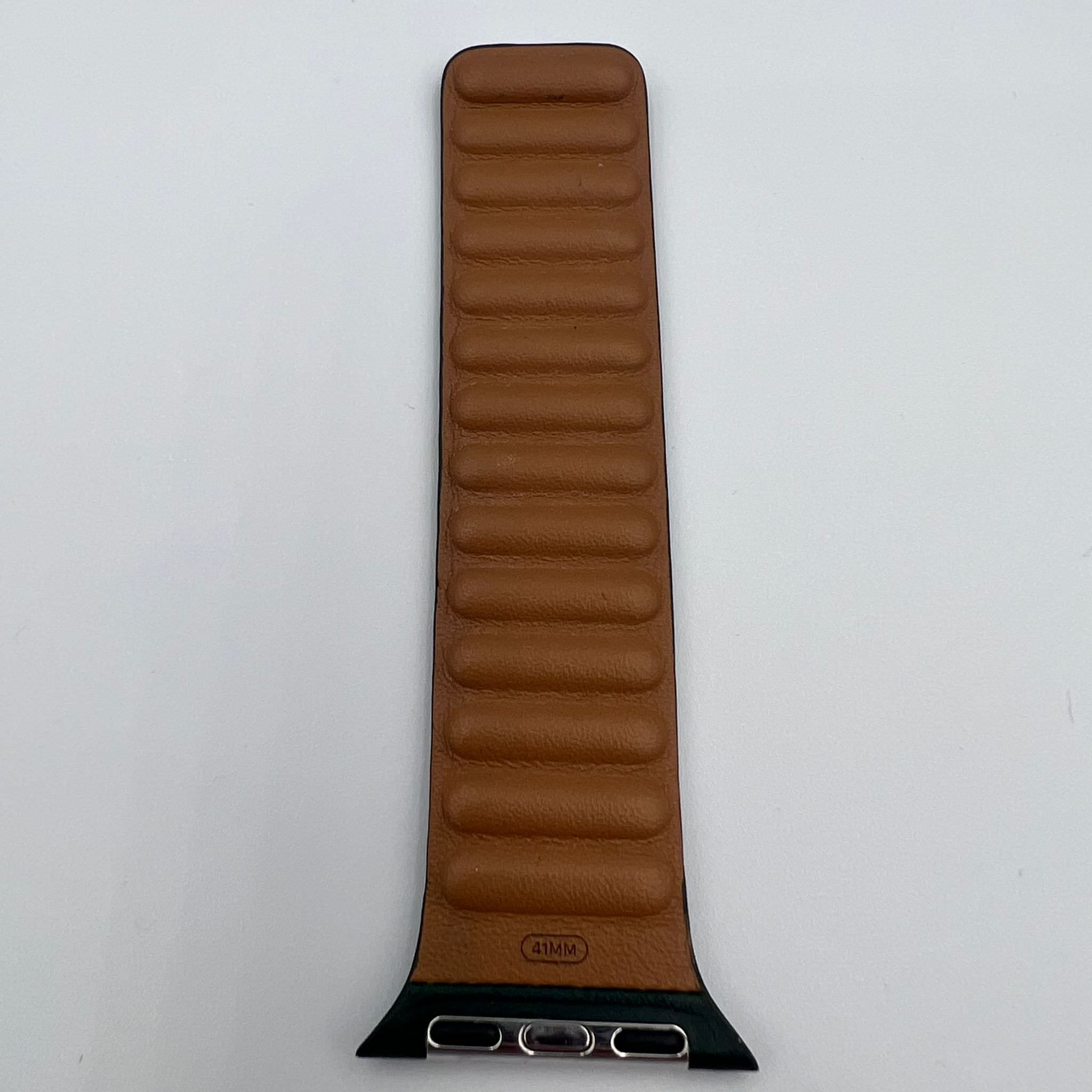 Curea Originala Piele Naturala Link Apple Watch ML7Q3ZM/A - 41/40/38 mm M/L Sequoia Green Resigilat - 194252645710 - 13