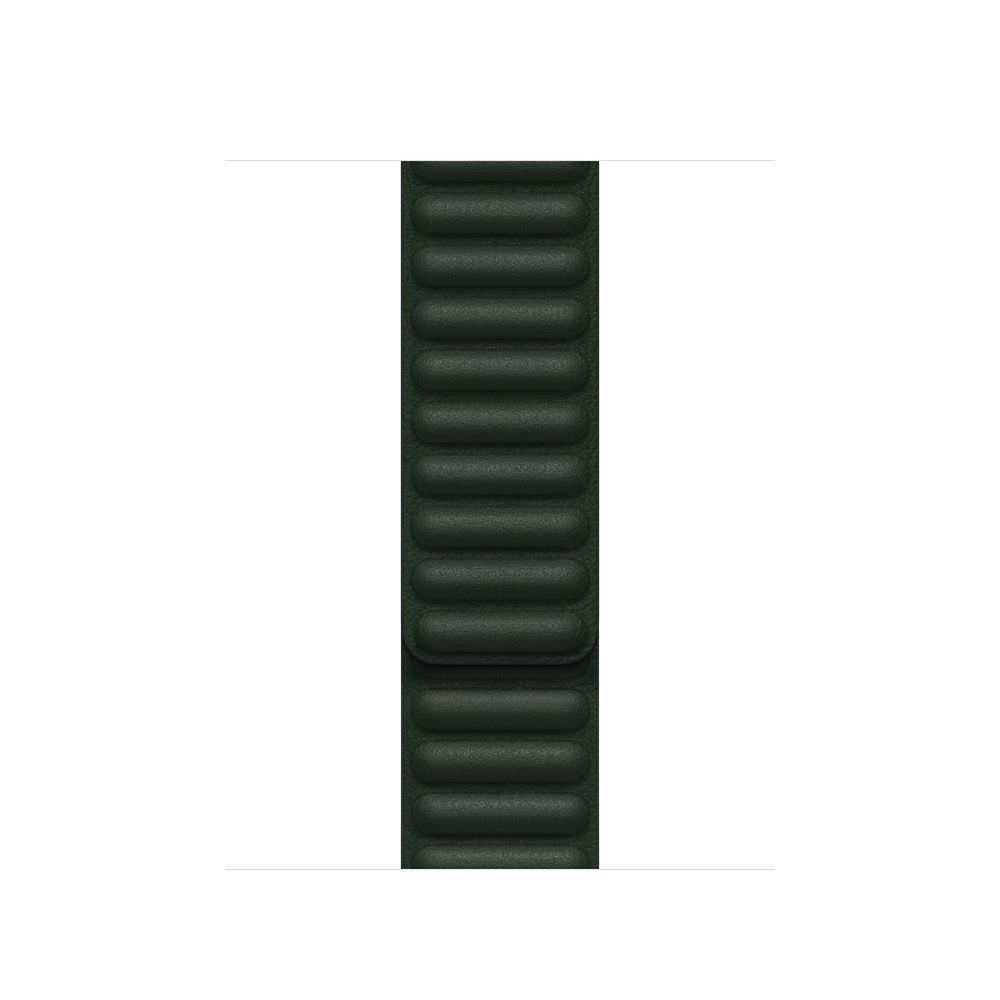 Curea Originala Piele Naturala Link Apple Watch ML7Q3ZM/A - 41/40/38 mm M/L Sequoia Green Resigilat - 194252645710 - 4