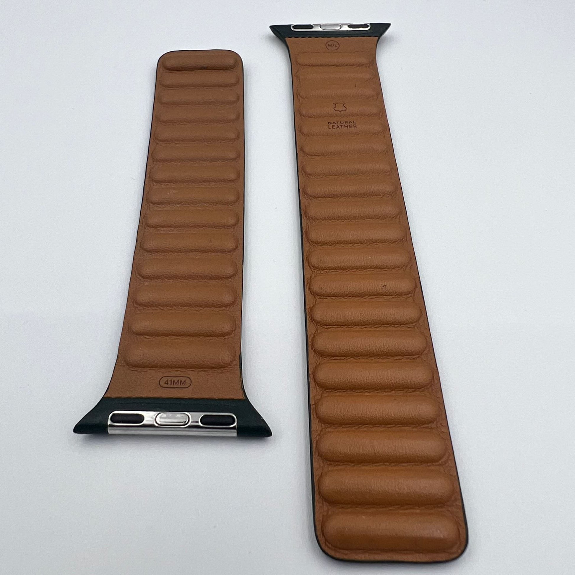 Curea Originala Piele Naturala Link Apple Watch ML7Q3ZM/A - 41/40/38 mm M/L Sequoia Green Resigilat - 194252645710 - 11