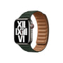 Curea Originala Piele Naturala Link Apple Watch ML7Q3ZM/A - 41/40/38 mm, M/L, Sequoia Green, Resigilat 