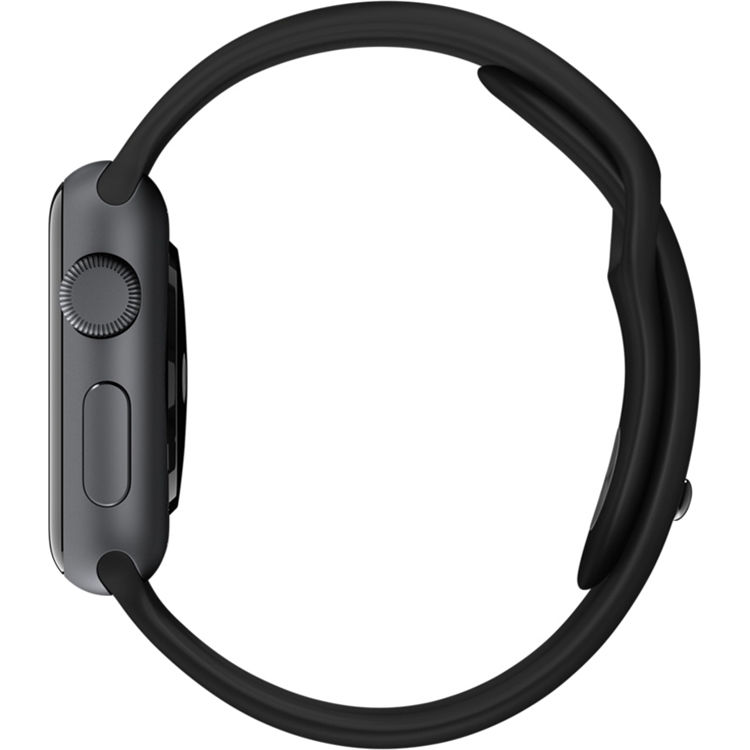 Curea Originala Sport Apple Watch MJ4F2ZM/A - S/M & M/L 41/40/38 mm Space Gray - 888462179980 - 4