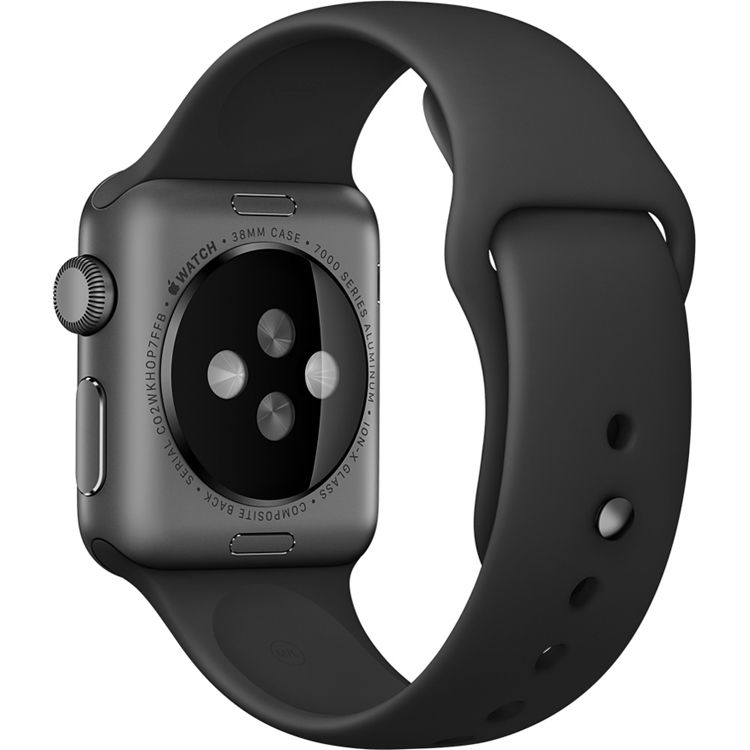 Curea Originala Sport Apple Watch MJ4F2ZM/A - S/M & M/L 41/40/38 mm Space Gray - 888462179980 - 5