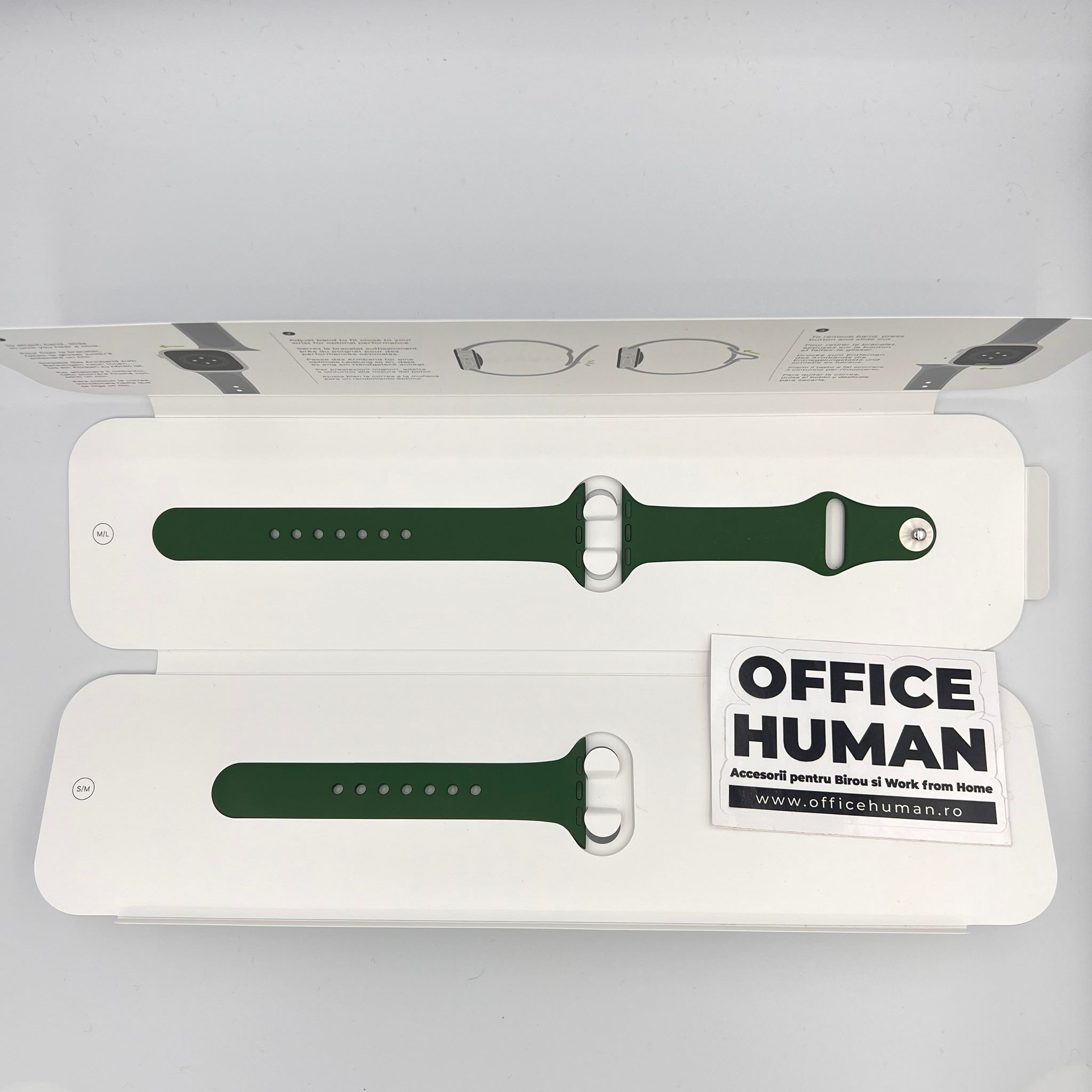 Curea Originala Sport Apple Watch MKU73ZM/A - S/M & M/L 41/40/38 mm Clover Resigilat - 194252626535 - 6