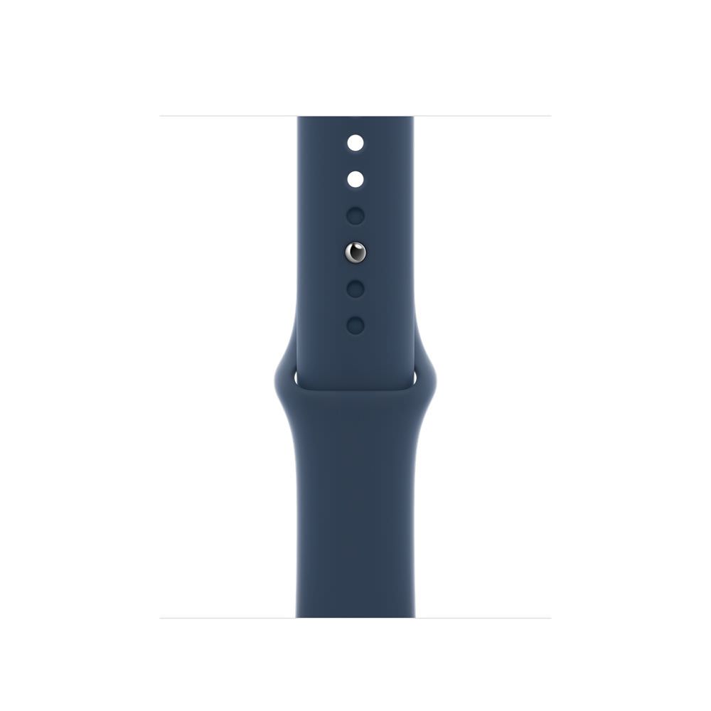 Curea Originala Sport Apple Watch MKUE3ZM/A - S/M & M/L 41/40/38 mm Abyss Blue Resigilat - 194252626696 - 3