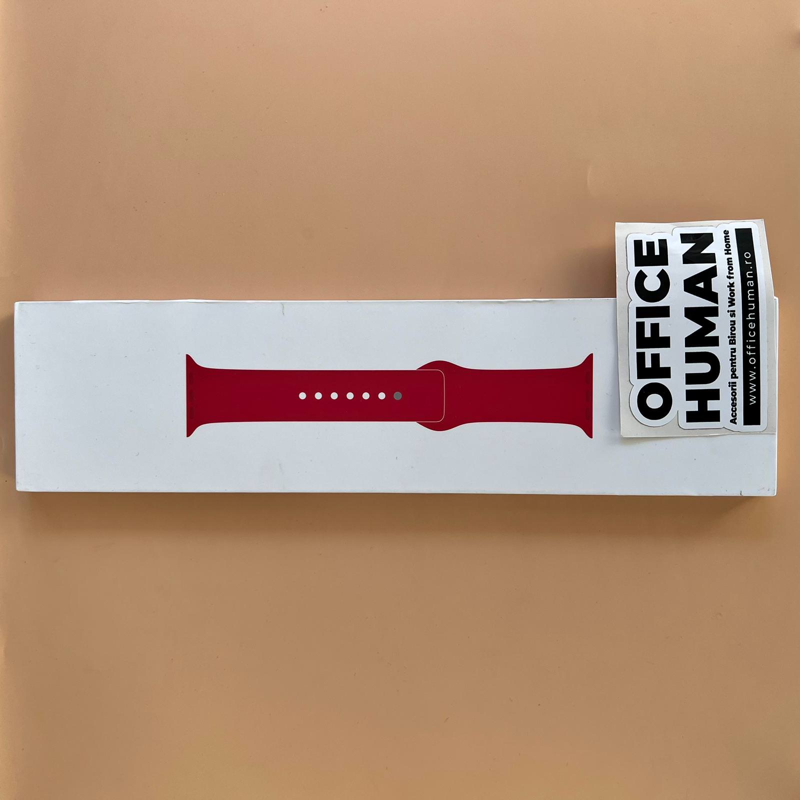 Curea Sport Apple Watch S/M & M/L 49/46/45/44 mm Red - MP7J3ZM/A Originala Resigilat - 194253286387 - 6