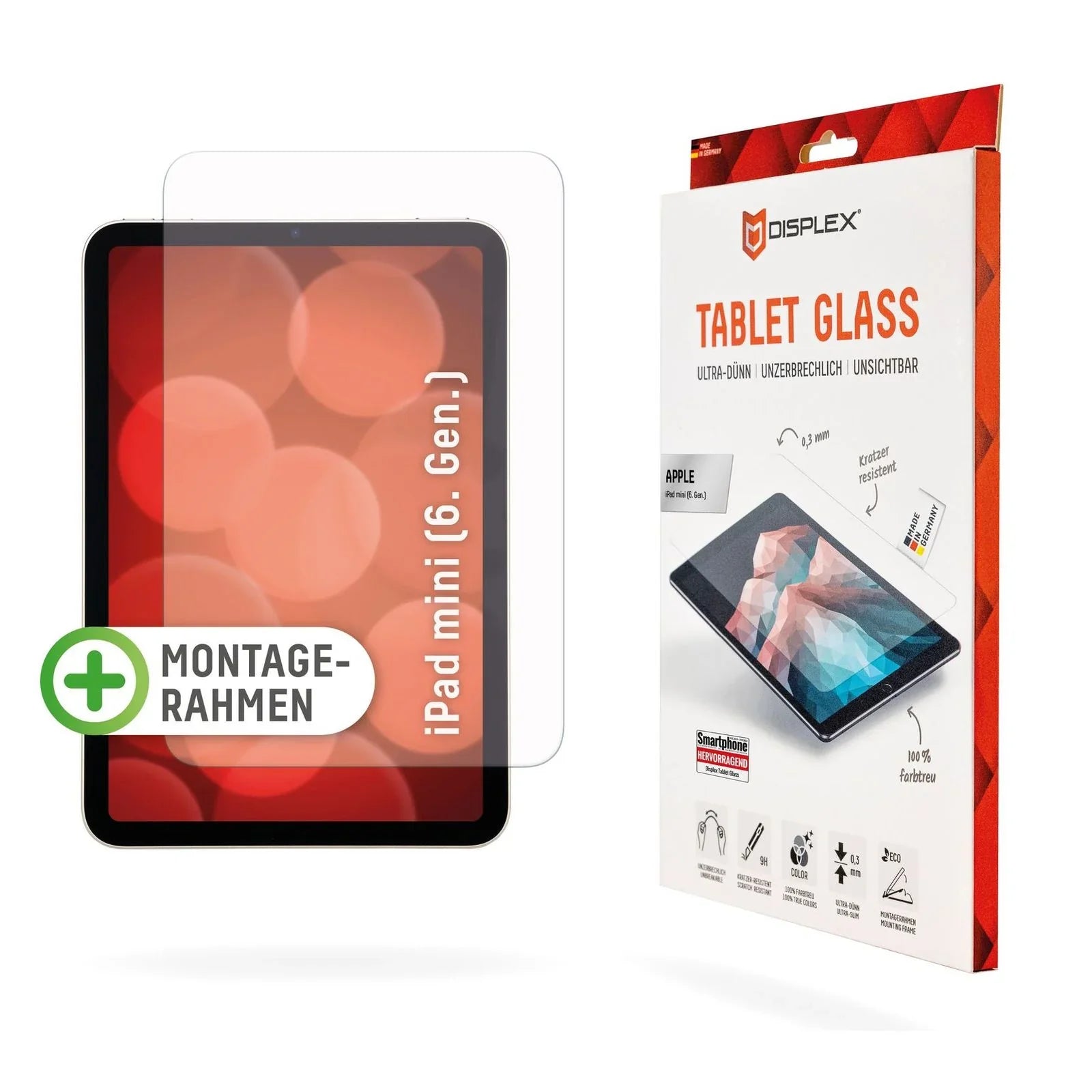 Folie Protectie Ecran Displex pt. iPad Mini 7 & 6 - Kit Montare la Zgarieturi 0.3 mm - 1
