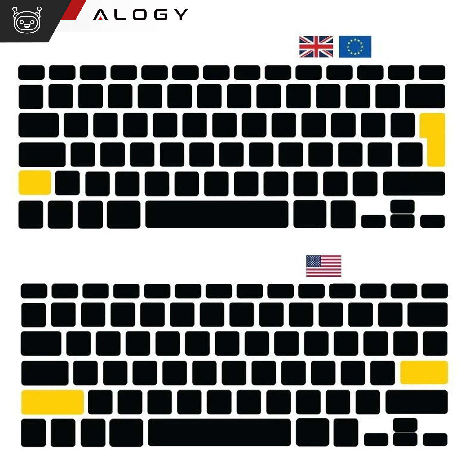 Folie Protectie Tastatura Alogy MacBook Air 13’’ M1 2019-2020 (A2179/ A2337) - 13916 - 5907765662700 - 10