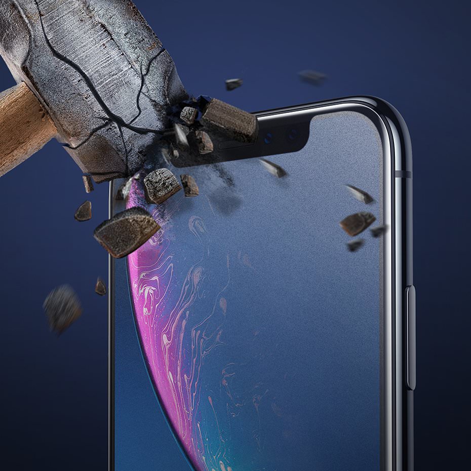 Folie Sticla Securizata 0.3mm Mata 3D Full Baseus pt. iPhone XS Max - SGAPIPH65-KM01 - 6953156288874 - 5