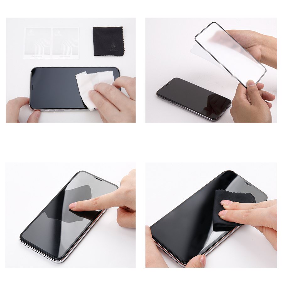 Folie Sticla Securizata 0.3mm Mata 3D Full Baseus pt. iPhone XS Max - SGAPIPH65-KM01 - 6953156288874 - 8