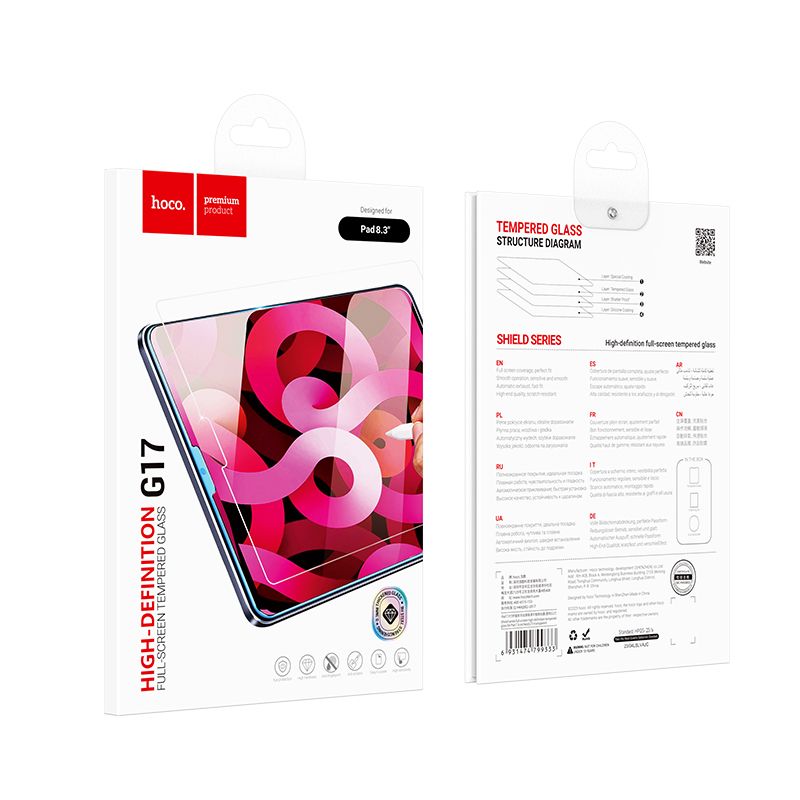Folie Sticla Securizata Ecran hoco 0.3 mm pt. iPad Mini 7 & 6 - 6942007601603 - 5