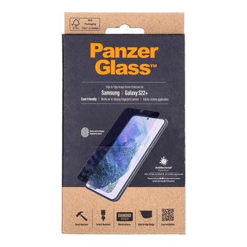 Folie Sticla Securizata Ecran PanzerGlass Edge-to-Edge pt. Samsung Galaxy S22 Plus - Anti-Bacterian Diamond Strength Protectie