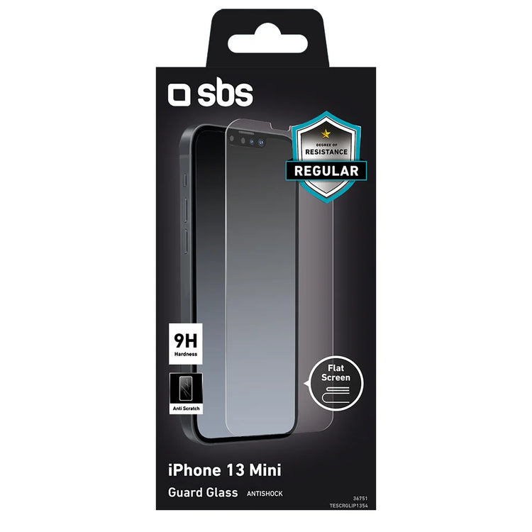 Folie Sticla Securizata Ecran SBS Guard Glass pt. iPhone 13 Mini Antishock Protectie Zgarieturi - TESCRGLIP1354 - 8018417336751 - 1